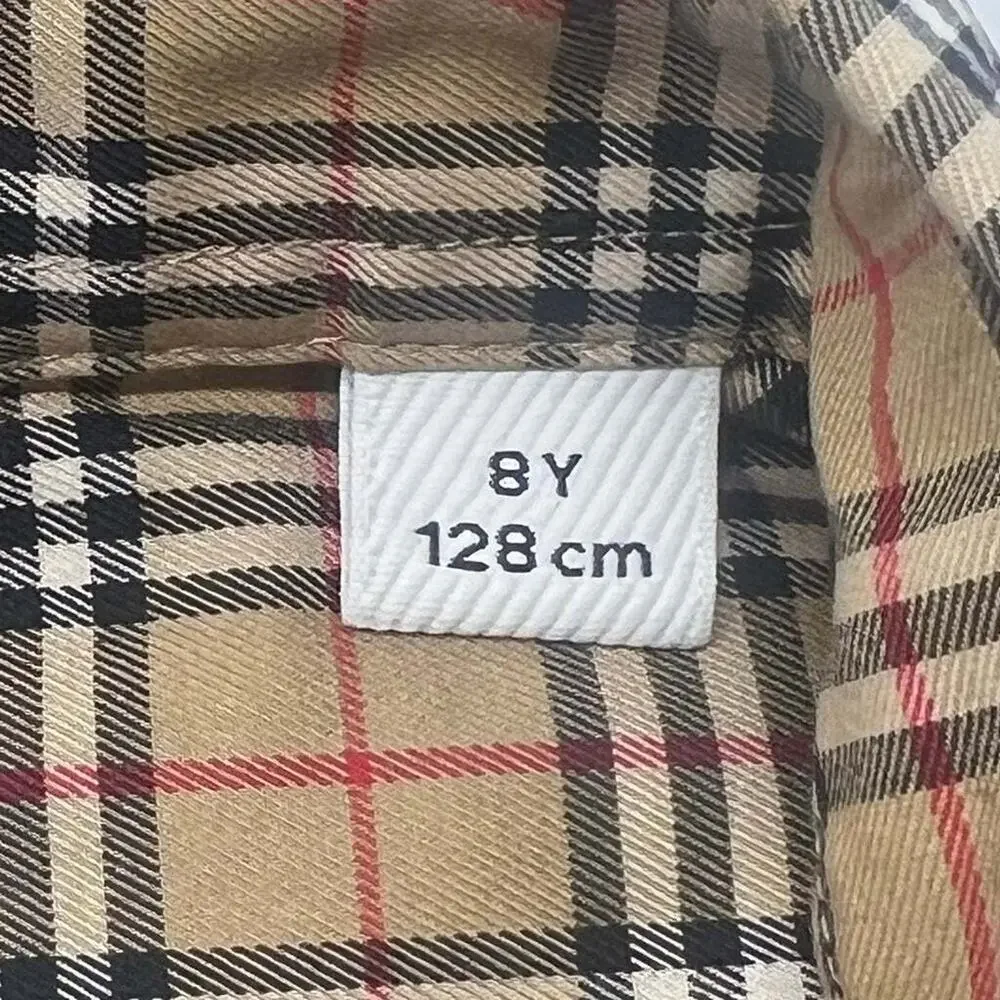 Burberry Kids Logo Vintage Check long sleeve shirt 8y